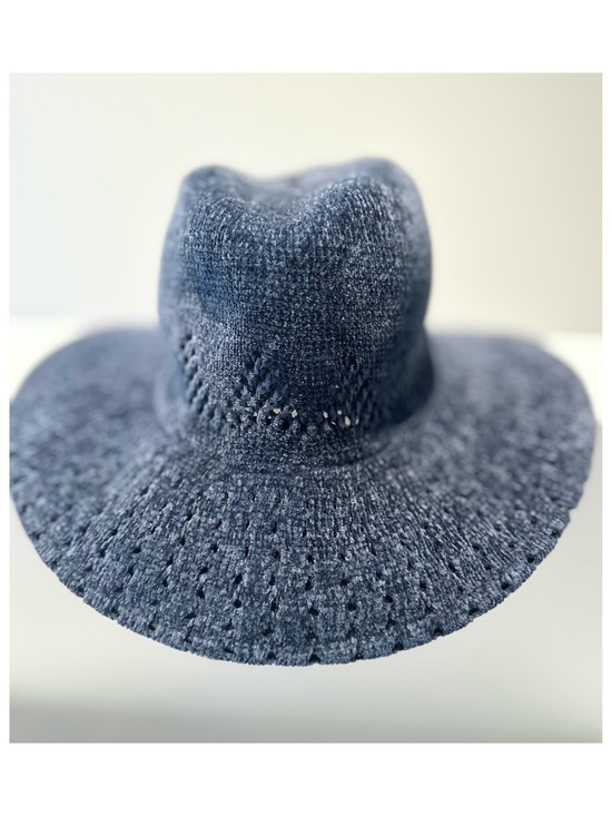Anthropologie Accessories - Anthropologie Wide-Brim Fedora - Navy Blue